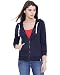 Campus Sutra Women Blue Zipper Hoodie RS.699.00