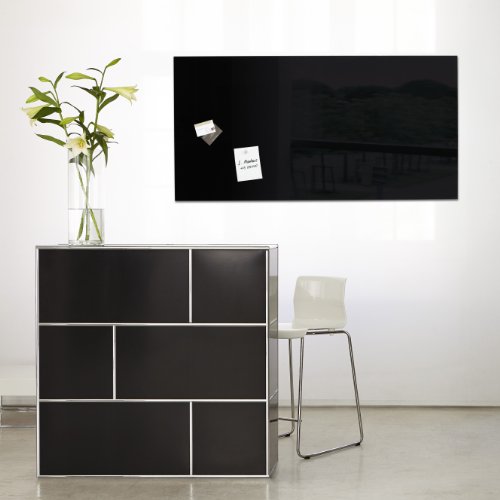 Sigel GL240 Glas-Magnetboard / Magnettafel artverum schwarz, 130 x 55 cm – weitere Größen/Farben - 2