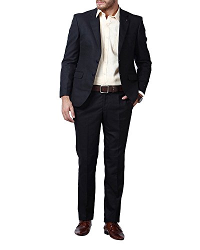 Lee Marc Men's Button Down Pant Suit (Navvy Blue Coat...