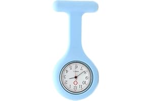 SIBYTECH Fob Watch Broche, Silicone avec Aiguille/Clip, lumière Nocturne, Conception de la Lutte Contre Les infections, médecin Infirmier Personnel Infirmier Broche médicale infirmière