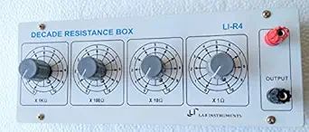 Lab Instruments Decade Resistance Box 1 to 10000 Ohms 4 Dial