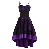 Xuthuly Cocktailparty Kleid Frauen Mode Sexy Rohr Tops Weg Von Der Schulter Riemchen Kleid Damen Elegante Blumenspitze Patchwork Ballkleid Kleid
