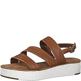TOUCH-IT Tamaris 1-1-28235-22 Damen Plateausandalen,Sandale,Plateau-Sandalette,Sommerschuh,bequem,Dicke Sohle,Touch-IT,Cuoio,42 EU