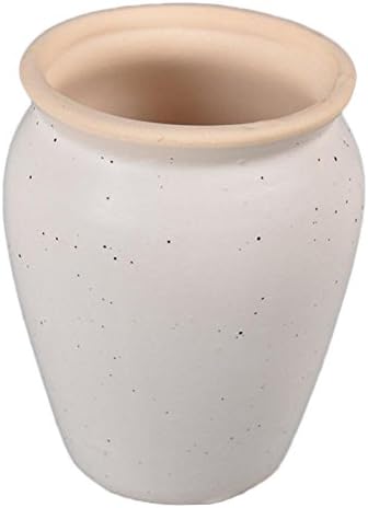 Samzary Ceramic Succulent Planter Flower Pot Pots Container Macaron Colorful Modern Home Decor Garden Supplies (White)