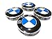 Produktbild 4 x Neu 68 mm Blau Weiß Logo Emblem Rad Mitte Radkappen Kappen Serie 1 3 4 5 6 7 8 X1 X3 X4 X5 X6 Z3 Z4 36136783536 36131095361 36136768640 E36 E38 E39 E46 E53 E60 E61 E63 E64 E65 E66 68mm blau/weiß
