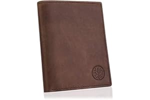 Betlewski® skórzany portfel męski PRIME z prawdziwej skóry | z ochroną RFID | idealny na prezent dla niego | kolor: brązowy