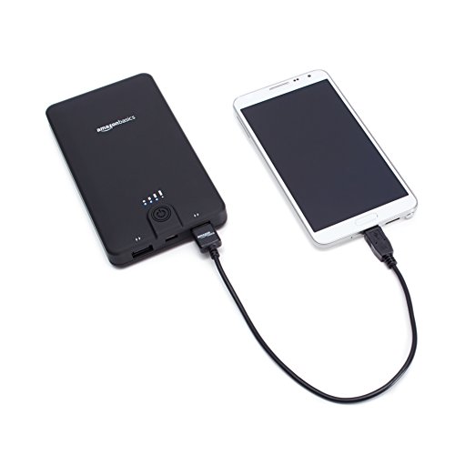 AmazonBasics Powerbank Externes Akkuladegerät, tragbar, 16.100 mAh - 8