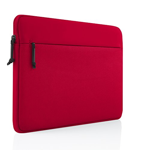 Incipio Truman Sleeve für Microsoft Surface Pro 4 / Pro (2017) – von Microsoft zertifizierte Schutzhülle [Type Cover Kompatibel | Außentasche | Stylus Halter | Nylon | Gepolstert | Verschiedene Farben] – Rot (MRSF-095-RED) - 3
