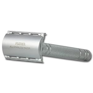 Feather AS-D2S Double Edged All Stainless Safety Razor and Stand - No Blades Included - Image 2