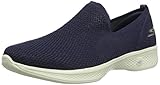  Skechers Go Walk 4-Privilege, Zapatillas sin Cordones para Mujer, Azul (Navy Nvy), 39 EU
