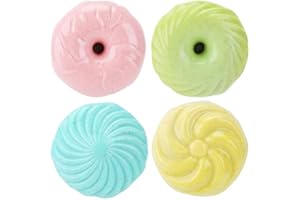 Sonew 4 Pcs Pet Aromatherapy Solid Air Freshener, Plant Extracts Odor, Suitable for Kennels & Cat Litters, Pet Safe Air Freshener with Adhesive Tape (4 pack)