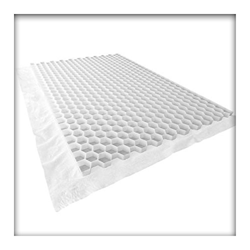 Preisvergleich Produktbild Wabenmatte Standard incl. Antiunkrautvlies , Kiesgitter, Kiesmatte, Bodenwaben, Kiesstabilisierung weiss 11,52 m² 4 Platten