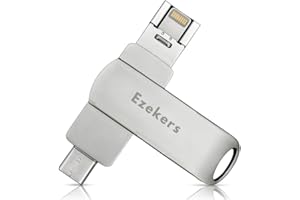 256GB Ezekers Flash Drive for Photo Stick USB Memory Stick Thumb Drives, 4 in 1 Portable Type-C+Micro USB+Lightning+ USB Stick External Storage for iPhone/iPad/Android/Smartphone/Laptop/PC