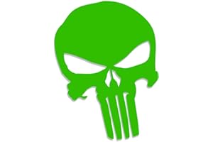 Decus Punisher Skull XL 0287 (Verde) // Adesivo OEM JDM Style Vinyl Transfer