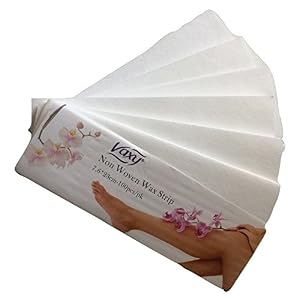 Professional Wax Strips, Non Woven Body Hair Removal Ready to use Paper Wax Strips for Sensitive Skin -100 Pcs Pack - Image 4