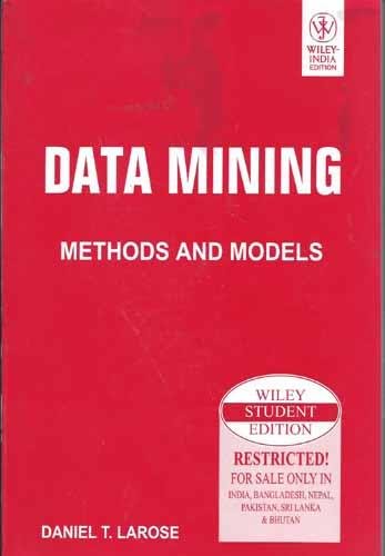 Data Mining Methods and Models