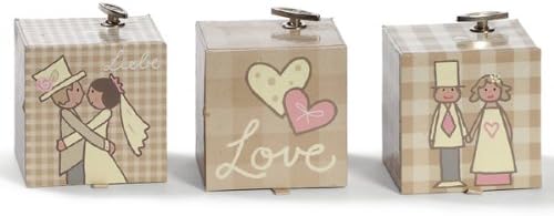 Wedding assorted music box, with different design as a give away at weddings or for decoration