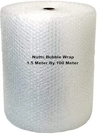 Nutts Air Bubble Wrap Packing Roll for Safety, Multipurpose Packing Material for Home and Office (Length100 Meters) Size 1.5 Meter height