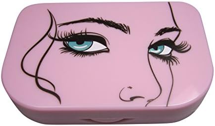 Starfish Spirit False Eyelash Case Holder - Three Tier Box, Organizer for Travel, Storage (Pink)