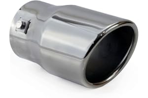 AMiO 02193 Auspuffblende Auspuffblende Edelstahl 78mm 90mm Blisterpack