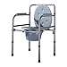 Produktbild XIHAA Folding Kommode Stuhl Alten Menschen Schwangere Frauen WC Hocker Pit Höhe Hocker Einstellbare Höhe