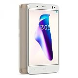 Pantalla táctil: Y bq Aquaris V 13,2 cm (5.2\") 3 GB 32 GB SIM Doble 4G Oro, Blanco 3100 mAh - Smartphone (13,2 cm (5.2\"), 3 GB, 32 GB, 12 MP, Android 7.1.2, Oro, Blanco)