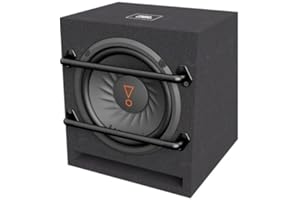 JBL BassPro 8 Subwoofer samochodowy aktywny - 800 W Harman Kardon Bassbox 20 cm subwoofer z 100 Watt RMS klasy D Wzmacniacz Sub i gniazdo portu Bassreflex, kolor czarny