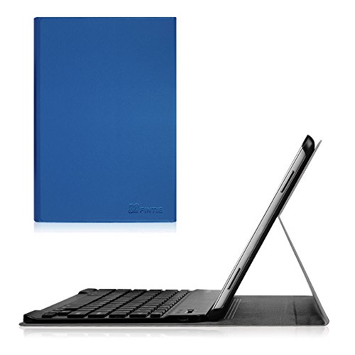 Fintie Blade X1 Samsung Galaxy Tab A 10.1 Bluetooth Tastatur Hülle Keyboard Case - Ultradünn leicht SmartShell Ständer Schutzhülle mit magnetisch abnehmbar drahtloser Deutsche Bluetooth Tastatur für Samsung Galaxy Tab A 10,1 Zoll T580N / T585N Tablet (2016 Version), Königsblau