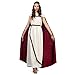 Produktbild Elbenwald Trojanerin Kostüm Damen Antike Kleid mit Cape und Haarband beige rot - L