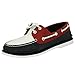 Produktbild Timberland BOAT CLASSIC 2 EYE Rot Weiss Blau Leder Herren Bootsschuhe Neu