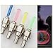 Produktbild SODIAL(Wz.) 2 Stk. Rot LED Blitzlicht Reifen-Licht Rad Ventilkappen Lampe Radventil LED Lampe Beleuchtung fuer Auto Fahrrad Rad Motorrad Rad Licht Reifen Licht