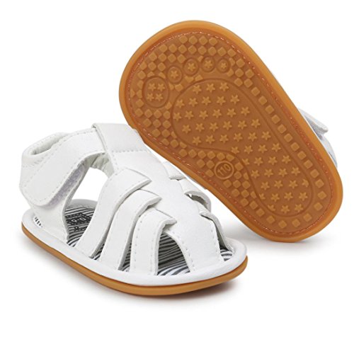 Igemy 1Paar Baby Jungen Sandalen Schuh Casual Schuhe Sneaker Anti-Rutsch Soft Sole Kleinkind Weiß