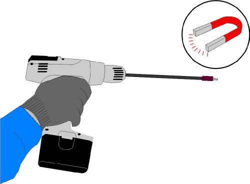 CON:P B23062 Bithalter 150 mm, magnetisch mit Schnellwechselfutter - 3