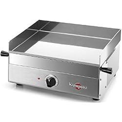 KRAMPOUZ Design Contact Grill tabletop Electric 1800 W Stainless Steel - barbecues & Grills (1800 W, contact Grill, Electric, tabletop, Griddle, Stainless Steel)