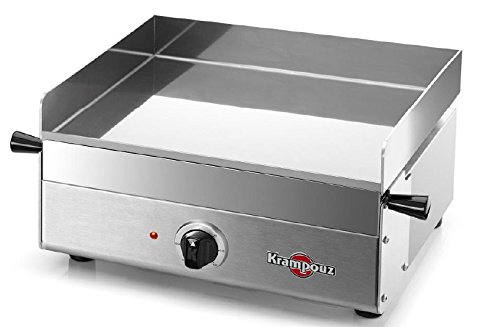 KRAMPOUZ Design Contact Grill tabletop Electric 1800 W Stainless Steel - barbecues & Grills (1800 W, contact Grill, Electric, tabletop, Griddle, Stainless Steel)