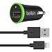 Produktbild Belkin Kfz-Ladegerät (1000 mA, inkl. 1,2 mCharge/Sync-Lightning-Kabel) für iPhone 5/5s/5c, iPad mini, iPad Retina und iPod Touch 5G schwarz
