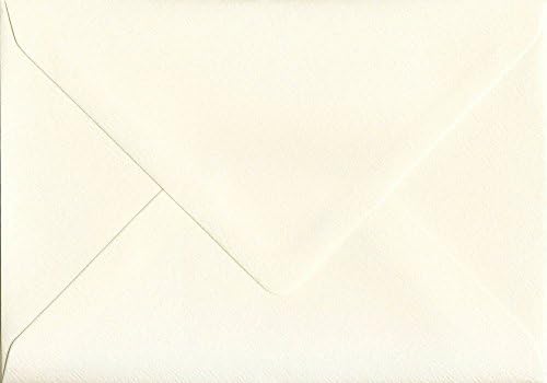 Pack Of 100 Magnolia 5"x7" Inch (133mm x 184mm) Gummed 110gsm Cream Coloured Envelopes - GF Smith Accent Antique Paper