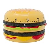 Kurzzeitwecker Kunststoff Burger Hamburger Cheesburger Kurzzeit Wecker Eieruhr 8 cm