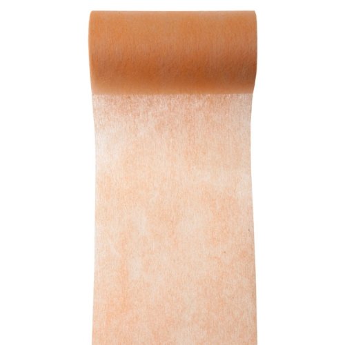 Servietten-/Tischband "Vlies", apricot, 10 m - Elegantes Tischband in Apricot aus Vlies zur Dekoration
