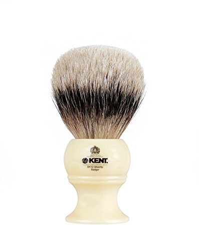 Kent Pure Badger Silver Tip Bristle Shaving Brush Extra Large