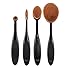 Ularma 4Pcs/Set Toothbrush Shape Eyebrow Makeup Foundation Brush Powder Brush Kits