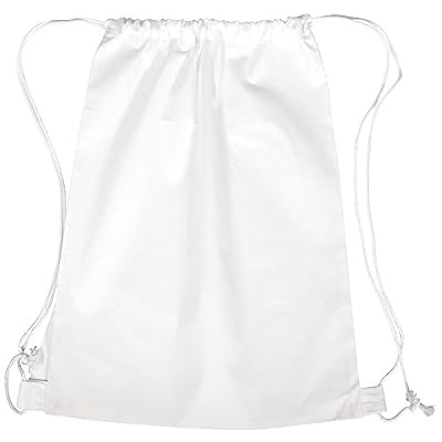 Rayher Hobby 38693102 Sac de gym avec cordon de serrage 38 x 42 cm en polystyrène 1 blanc