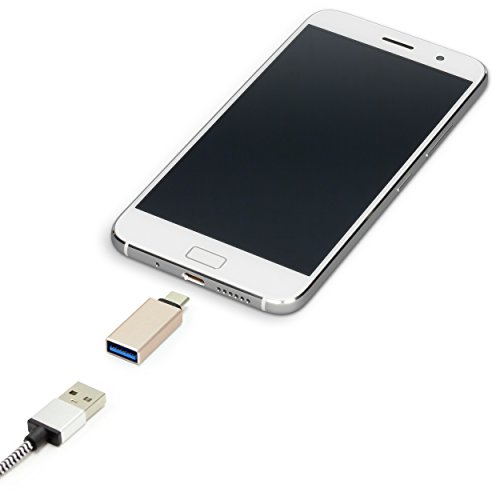 Urcover® USB-C auf USB 3.0 A OTG Adapter / Konverter Umwandler von USB Type-C Input in Micro-USB für Typ-C Geräte wie MacBook Pro , MacBook (2015) , ChromeBook Pixel , Nexus 5X , Nexus 6P , Nokia N1 , OnePlus 2 und weiter [Gold] - 8