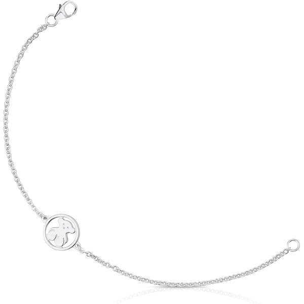 TOUS Bracciale Elastico Donna In Argento Sterling 925 - 911901210, Lunghezza 18 Cm, Gioiello Originale