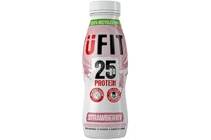 Wowboxme UFIT Protein Milkshake - 25g Protein 20x330ml (Strawberry)