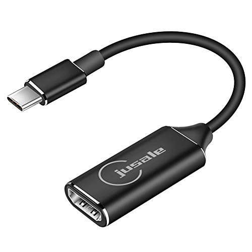 Jusale Type C to HDMI Adapter Color Blanco Adaptador de Cable Negro