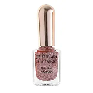 Swiss Beauty SB-MS045 Glitter Nail Polish Shade 01|12 ml