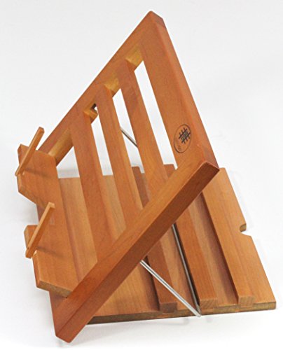 Buchhalter aus Buchenholz, Leseständer, Kochbuchhalter, Notenständer, Tischstaffelei, Buchstütze, Rezepthalter, Pad-Ständer