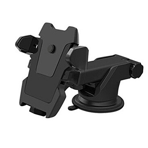 TOAOB Schwarz Handyhalterung Mit Saugnapf Universelle 360° Drehung Kfz Halterungen Autohalterung für iPhone 6 6s/6 Plus/6s Plus/7, Samsung S6/edge/edge+/S7/S7 edge, Note 5, LG G5, Nexus 5X/6/6P, Moto, HTC, Sony