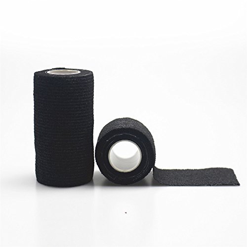 YCNK 5 Pack 2 Zoll X 5 Yards Self Adherent Cohesive Wrap Bandagen Flexible Stretch Athletic Tape mit starken Elastik für medizinische Sport Pet Supply - 4